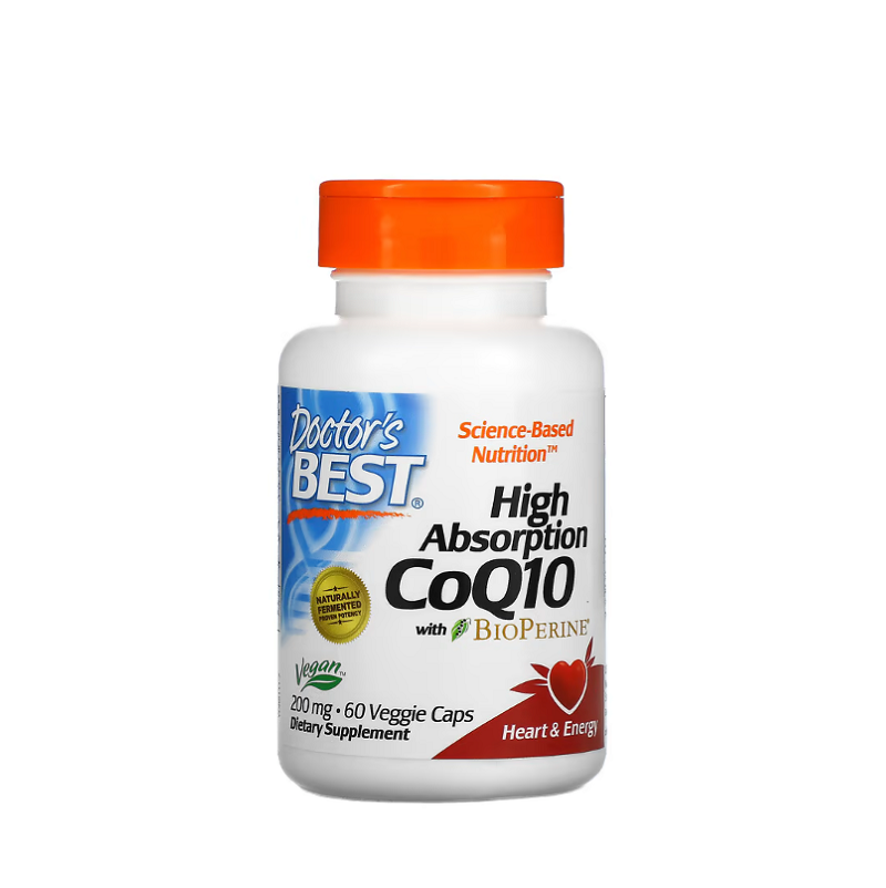High Absorption CoQ10 with BioPerine, 200mg 60 vcaps - Doctor's Best