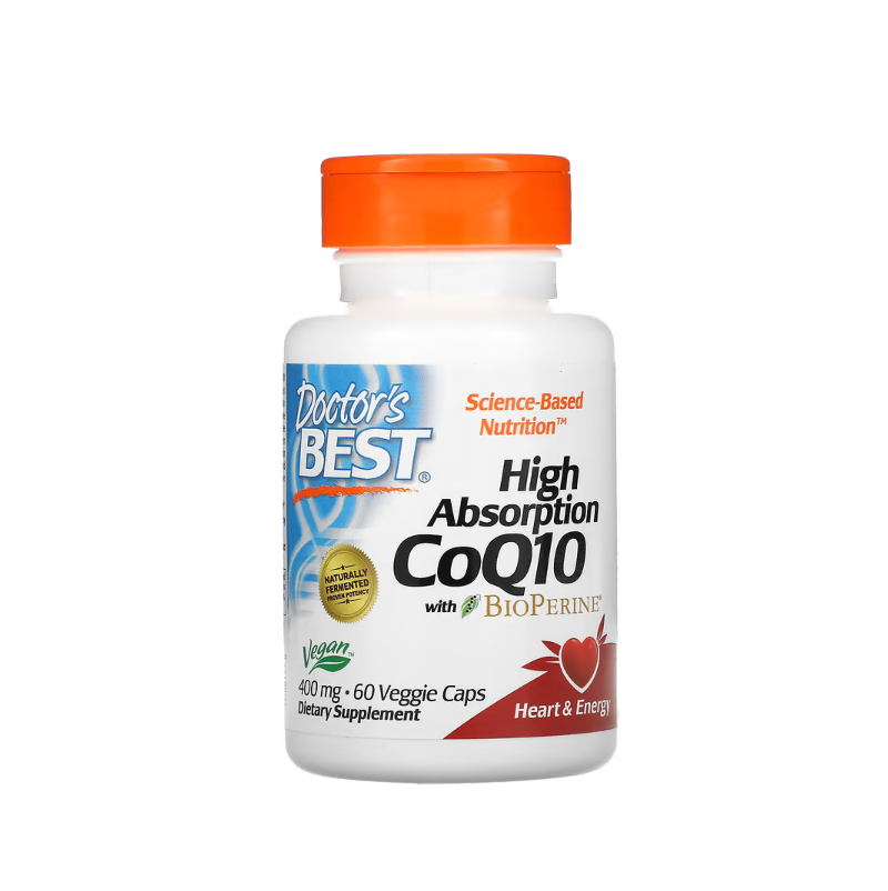 High Absorption CoQ10 with BioPerine, 400mg 60 vcaps - Doctor's Best