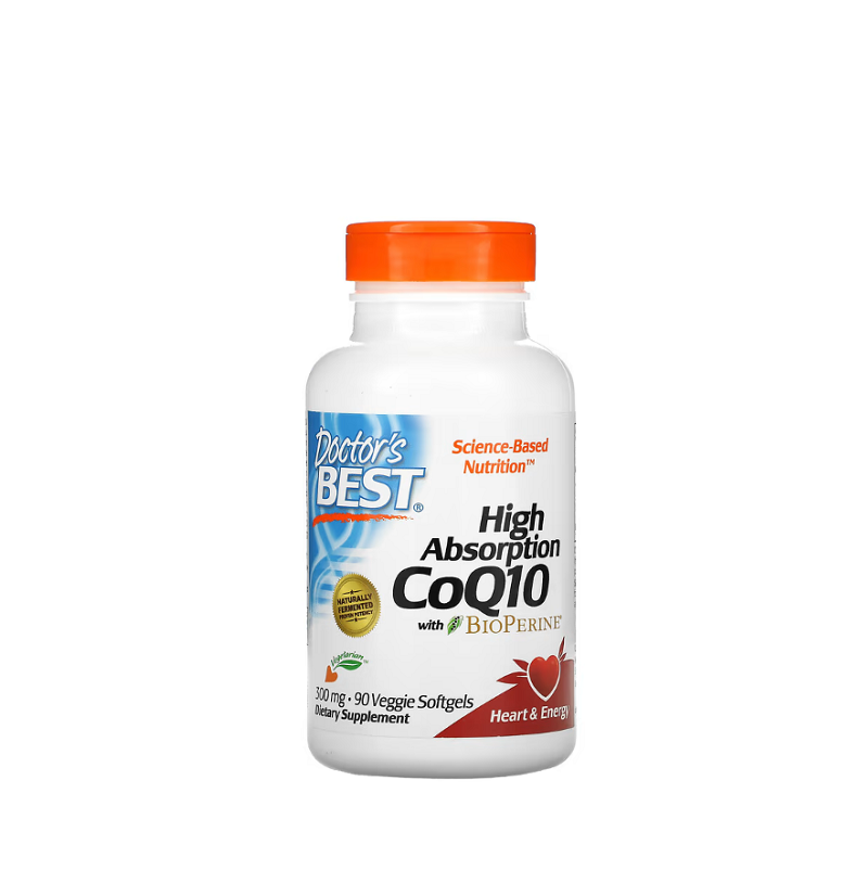 High Absorption CoQ10 with BioPerine, 300mg 90 veggie softgels - Doctor's Best