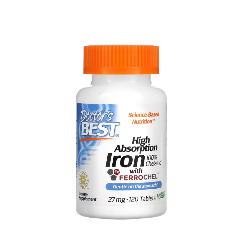 High Absorption Iron, 27mg 120 tablets - Doctor's Best