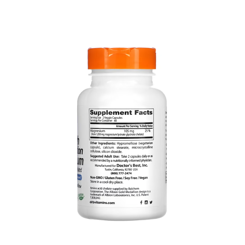 High Absorption Magnesium, 105mg 120 vcaps - Doctor's Best