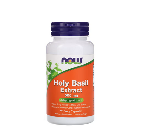 Holy Basil Extract, 500mg 90 vcaps NOW Foods