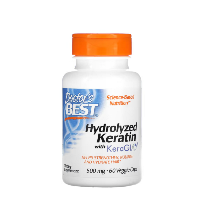 Hydrolyzed Keratin, 500mg 60 vcaps - Doctor's Best