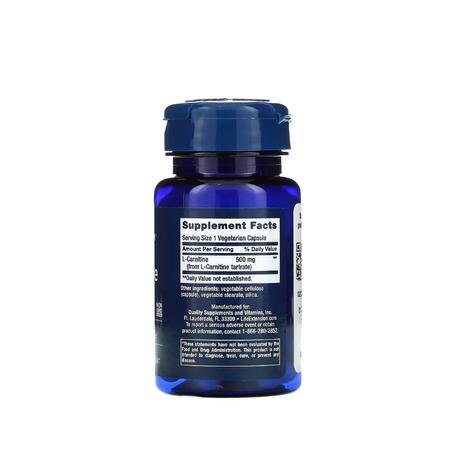 L-Carnitine, 500mg 30 vcaps - Life Extension