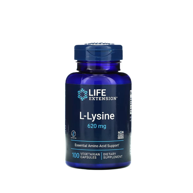 L-Lysine, 620mg 100 vcaps - Life Extension