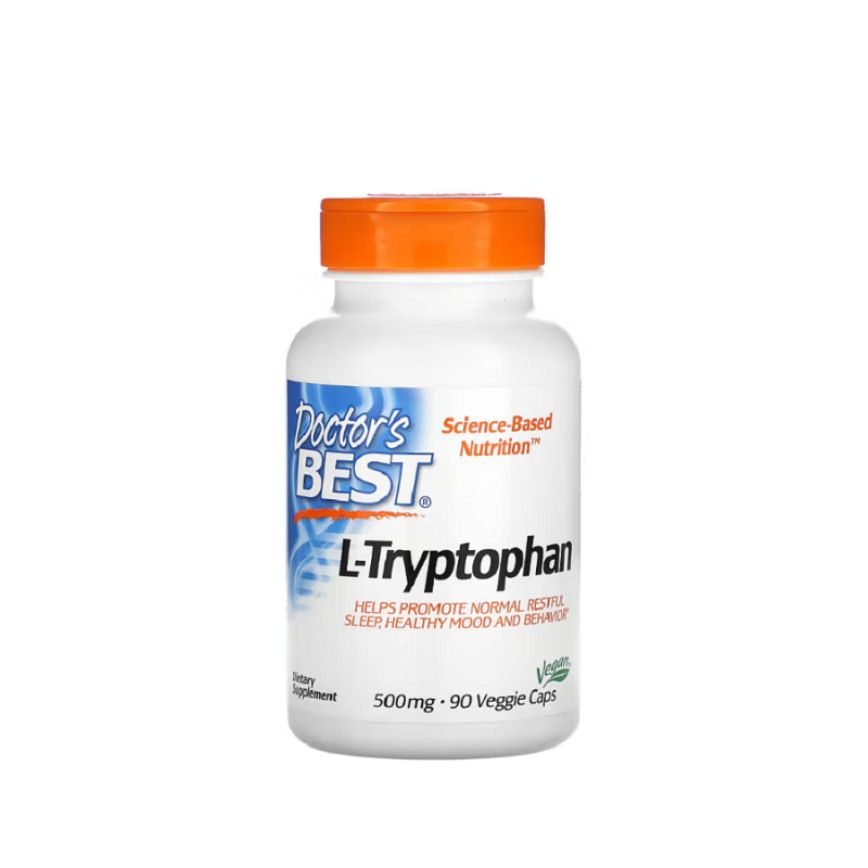 L-Tryptophan with TryptoPure, 500mg 90 vcaps - Doctor's Best