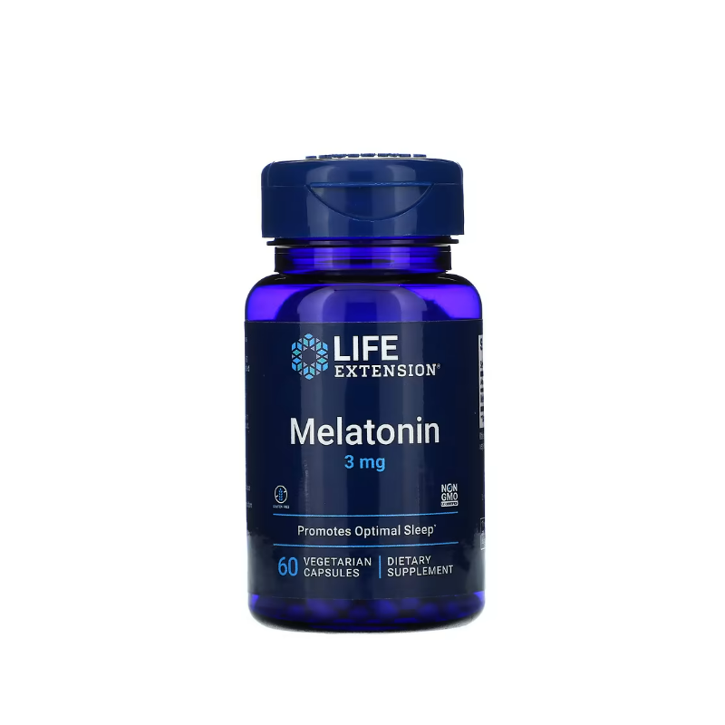 Melatonin, 3mg 60 vcaps - Life Extension