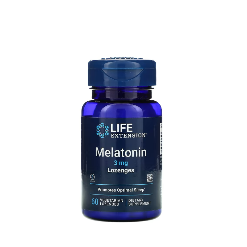 Melatonin, 3mg 60 vegetarian lozenges - Life Extension