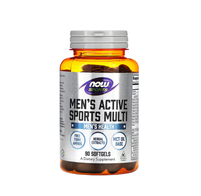 Men's Active Sports Multi - 90 softgels Now Foods