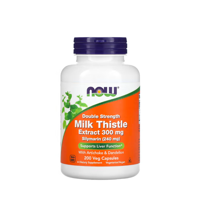 Milk Thistle Extract with Artichoke & Dandelion, 300mg 200 vcaps NOW Foods