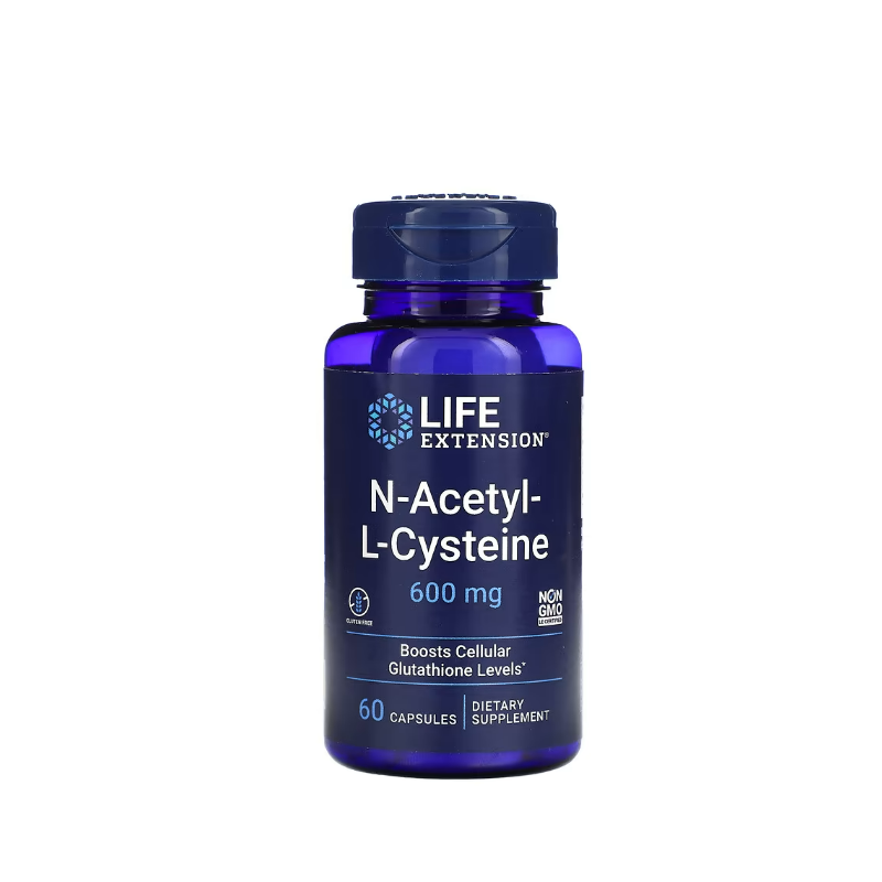 N-Acetyl-L-Cysteine, 600mg 60 caps - Life Extension