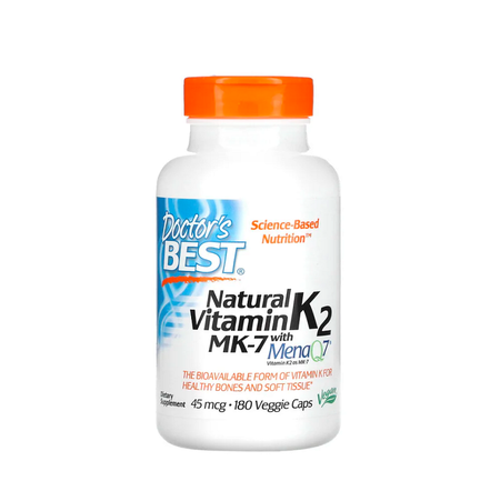 Natural Vitamin K2 MK7 with MenaQ7, 45mcg 180 vcaps - Doctor's Best