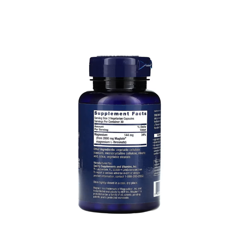 Neuro-Mag Magnesium L-Threonate 90 vcaps - Life Extension