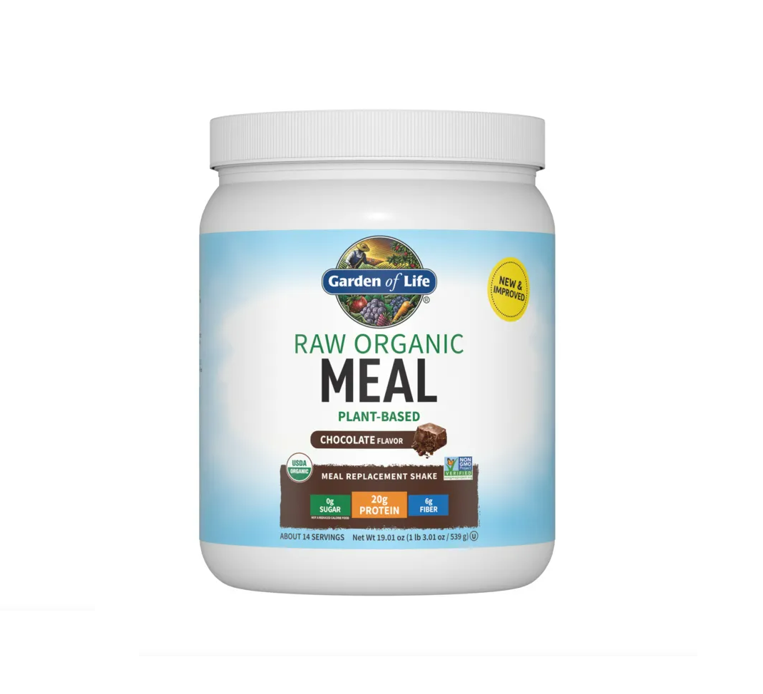 Raw Organic Meal, Chocolate Cacao 509 grams Garden Of Life