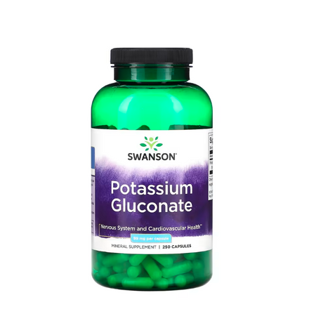 Potassium Gluconate 99mg 250 caps Swanson