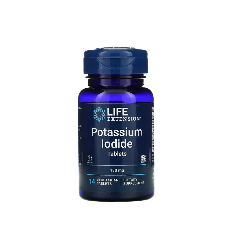 Potassium Iodide Tablets, 130mg 14 tablets - Life Extension