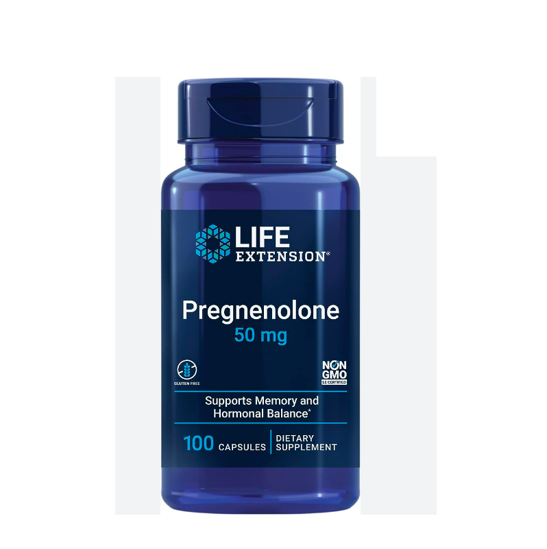 Pregnenolone, 50mg100 caps Life Extension