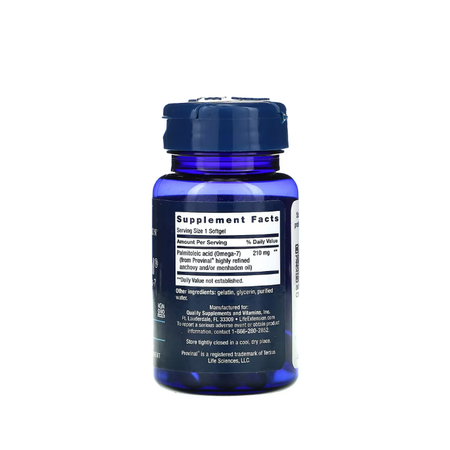 Provinal Purified Omega-7 30 softgels - Life Extension