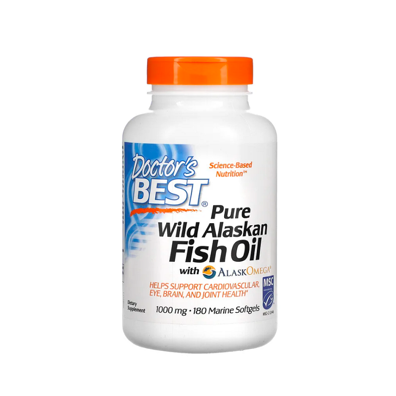 Pure Wild Alaskan Fish Oil with AlaskOmega 180 softgels - Doctor's Best