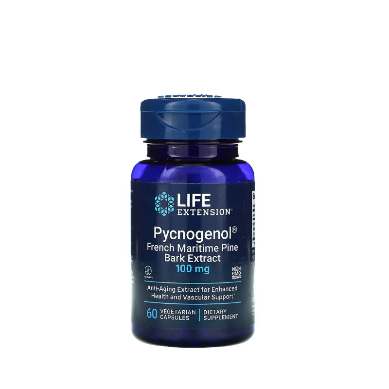 Pycnogenol French Maritime Pine Bark Extract, 100mg 60 vcaps - Life Extension
