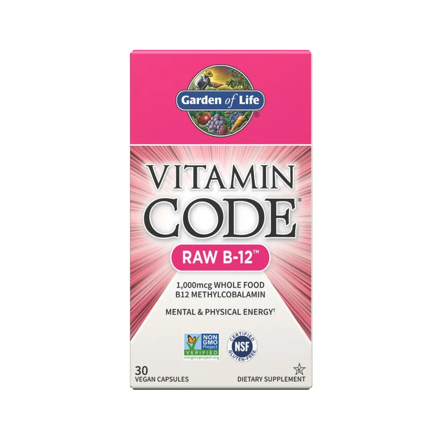 Vitamin Code Raw B-12 30 vegan capsules Garden Of Life