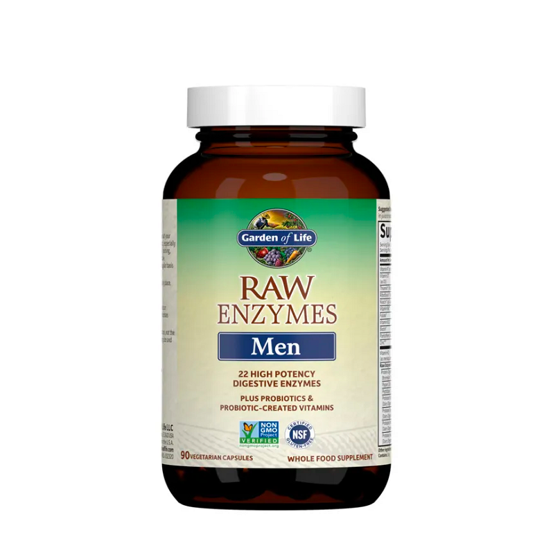 Raw Enzymes Men 90 vcaps Garden of Life