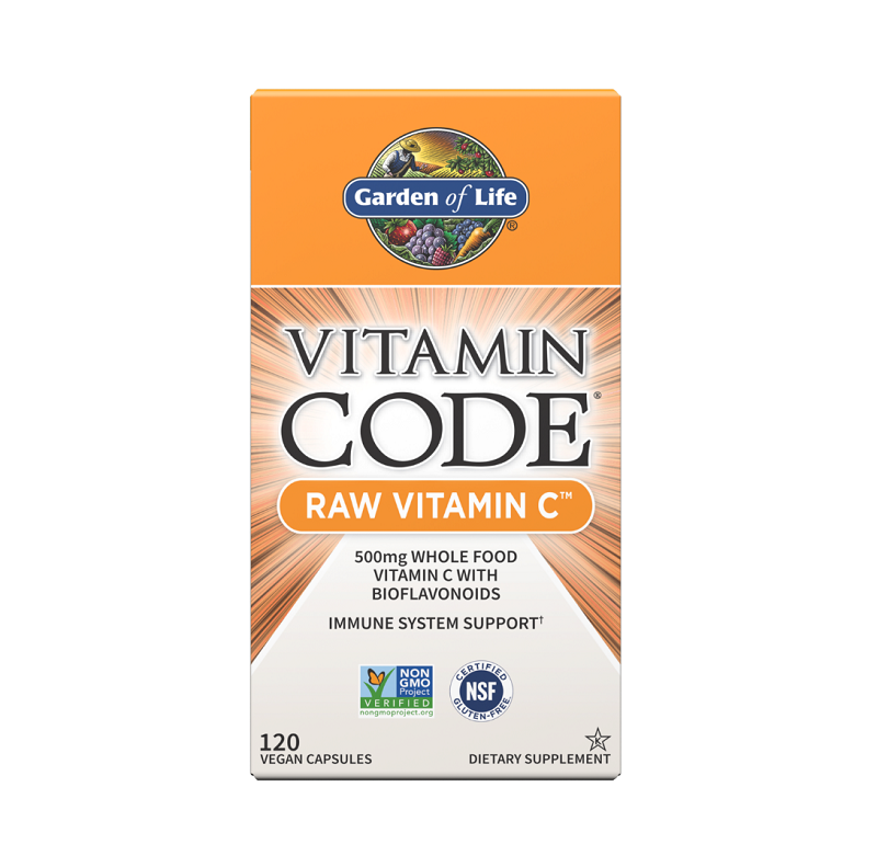 Vitamin Code Raw Vitamin C - 120 vegan caps Garden Of Life