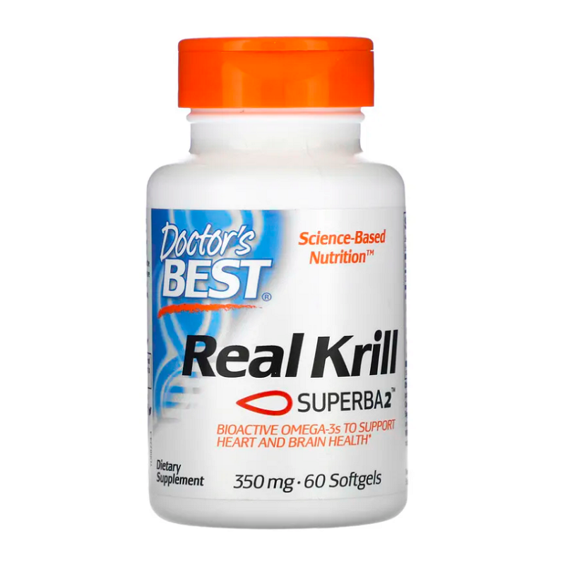 Real Krill, 350mg 60 softgels - Doctor's Best