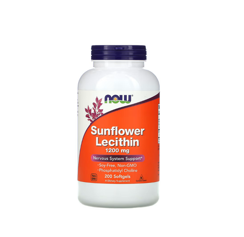 Sunflower Lecithin, 1200mg 200 softgels Now Foods