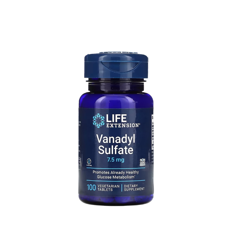 Vanadyl Sulfate, 7.5mg 100 vegetarian tabs - Life Extension