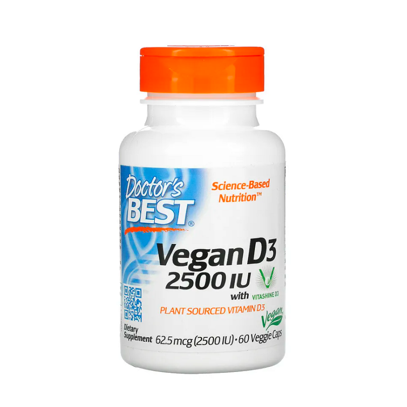 Vegan D3, 2500 IU 60 vcaps - Doctor's Best
