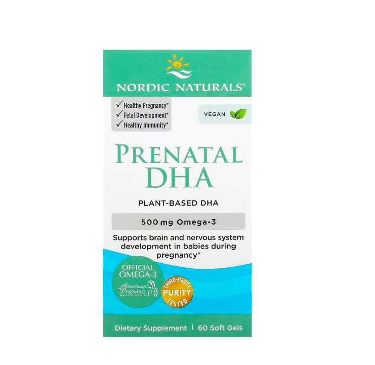 Prenatal DHA Vegan, 500mg 60 softgels Nordic Naturals