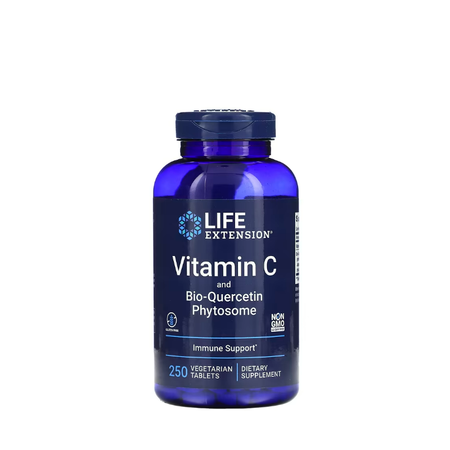 Vitamin C and Bio-Quercetin Phytosome 250 vegetarian tabs - Life Extension