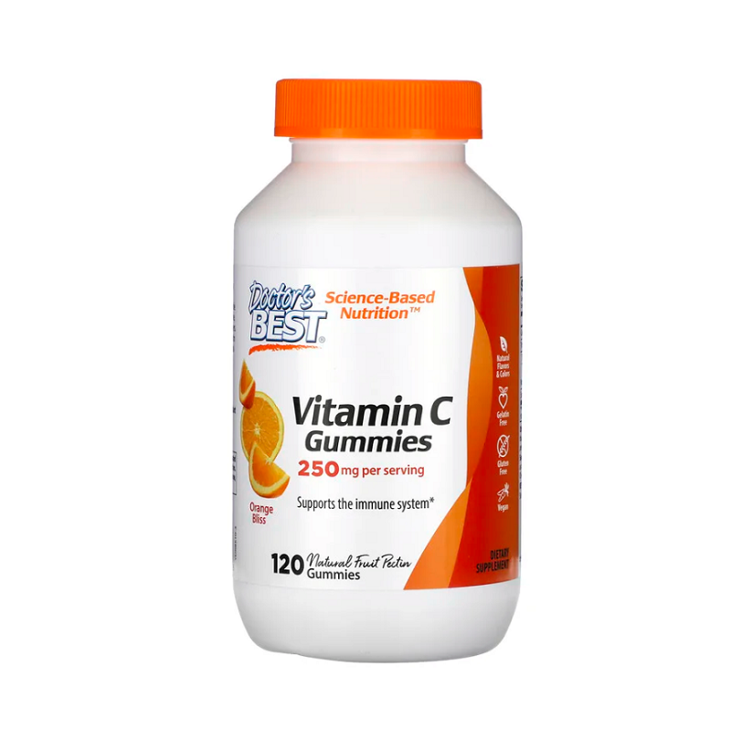 Vitamin C 250 mg, Orange Bliss 120 gummies - Doctor's Best