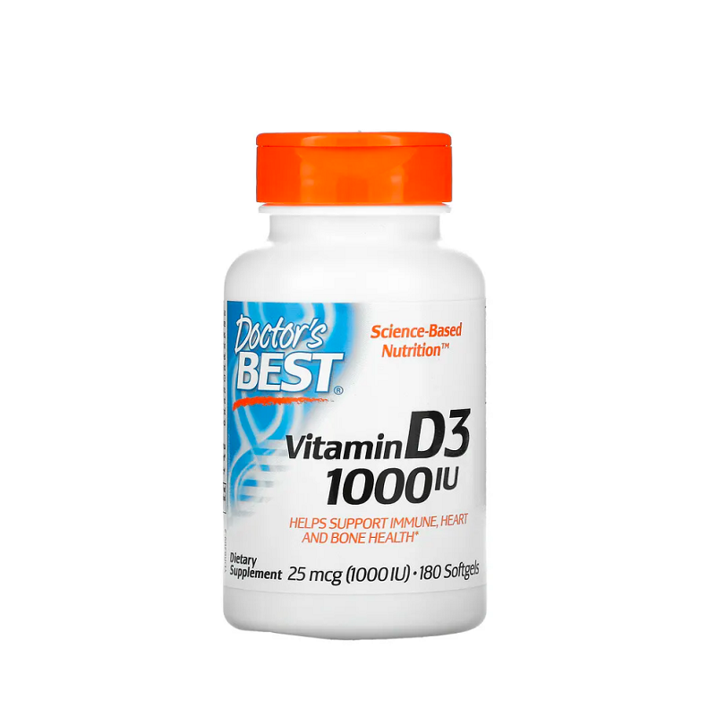 Vitamin D3, 1000 IU 180 softgels - Doctor's Best