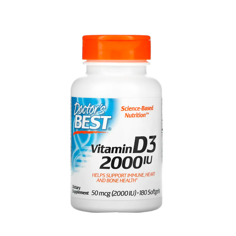 Vitamin D3, 2000 IU 180 softgels - Doctor's Best