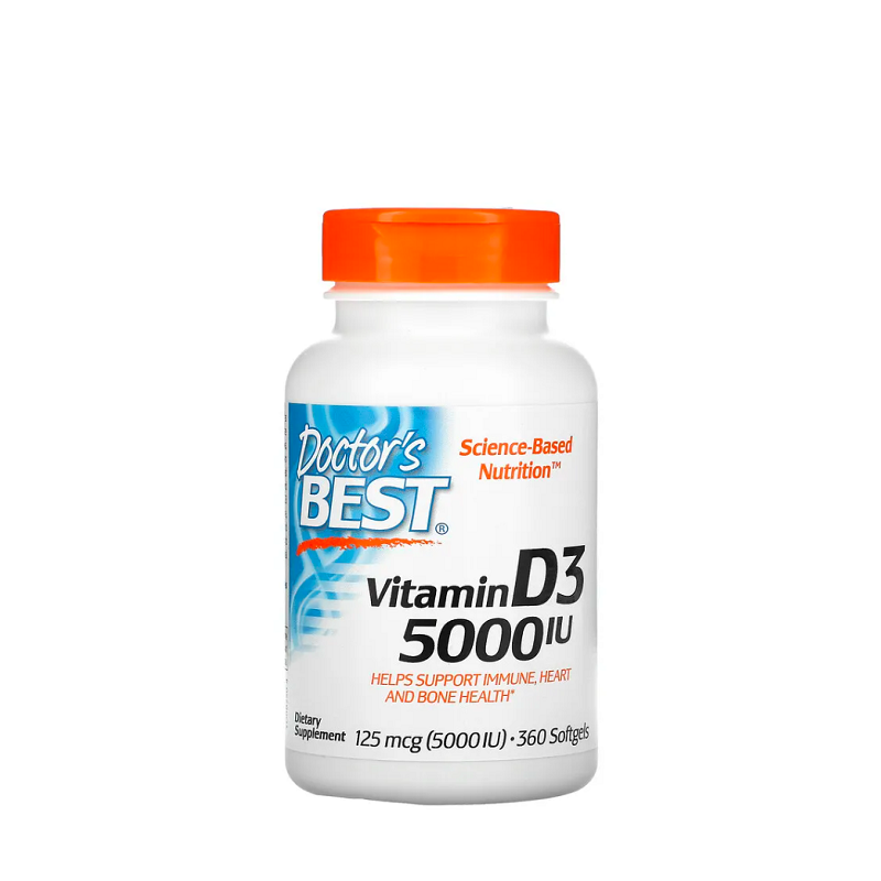 Vitamin D3, 5000 IU 360 softgels - Doctor's Best