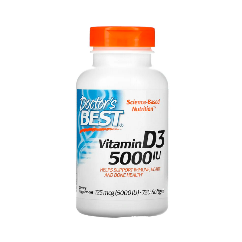 Vitamin D3, 5000 IU 720 softgels - Doctor's Best