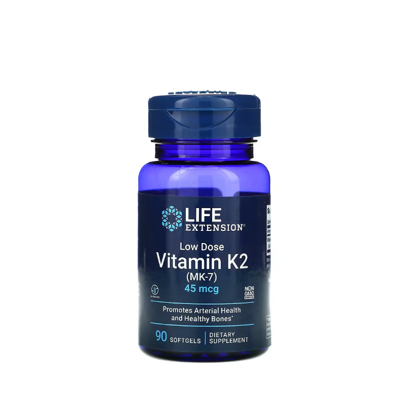 Low Dose Vitamin K2 (MK-7), 45mcg 90 softgels - Life Extension