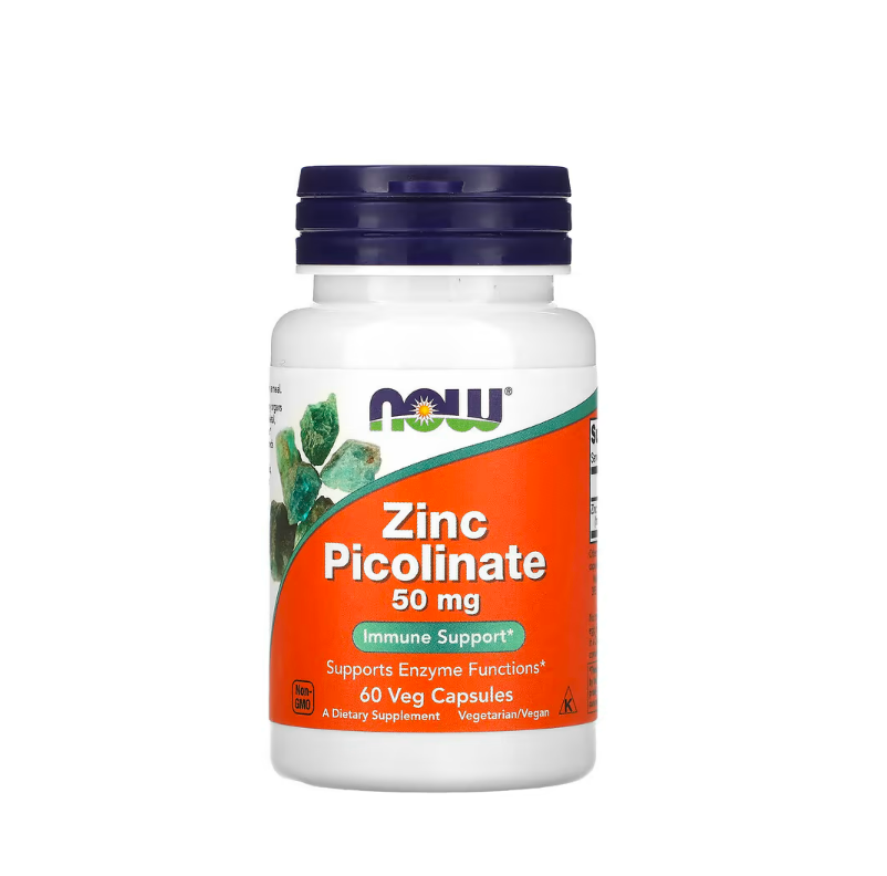Zinc Picolinate, 50mg 60 vcaps NOW Foods