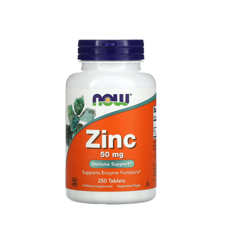 Zinc, 50mg - 250 tablets Now Foods