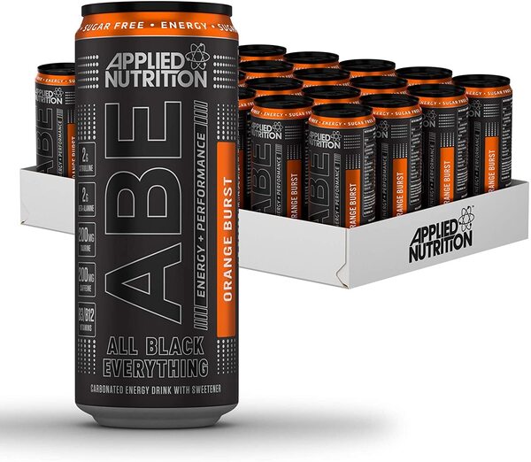 ABE Orange Burst Energy Can | 330ml | Vitamins & Supplements Europe