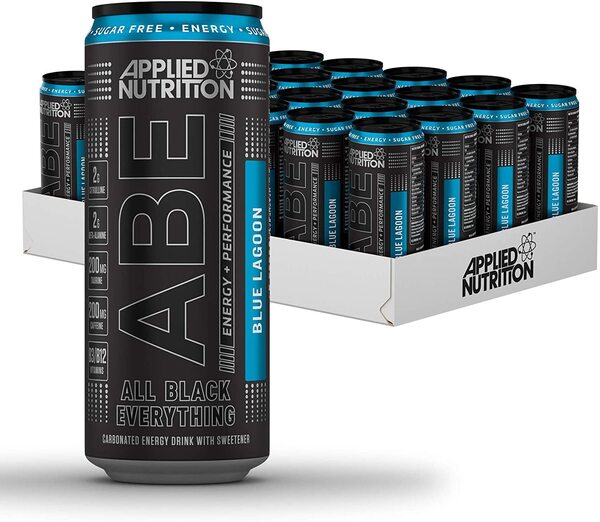 ABE Blue Lagoon Energy Drink | 24 Can | Vitamins & Supplements Europe