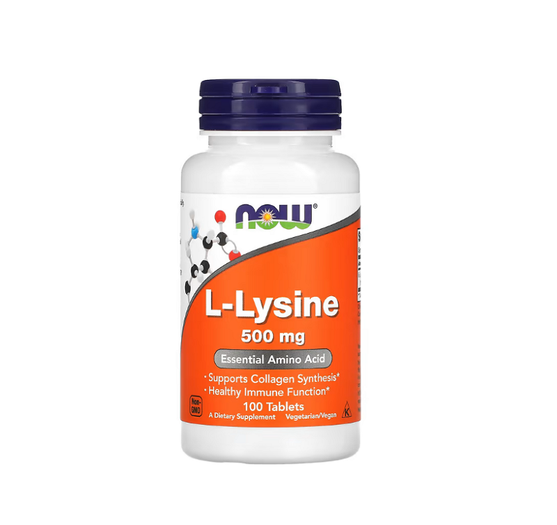 L-Lysine, 500mg 100 tablets Now Foods