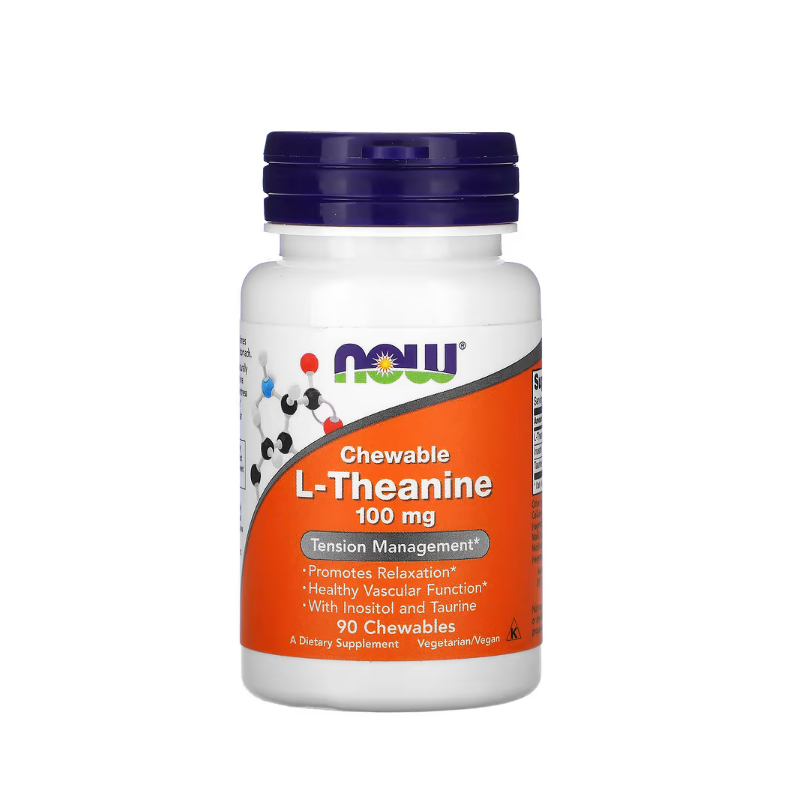 L-Theanine with Inositol and Taurine, 100mg 90 chewables Now Foods