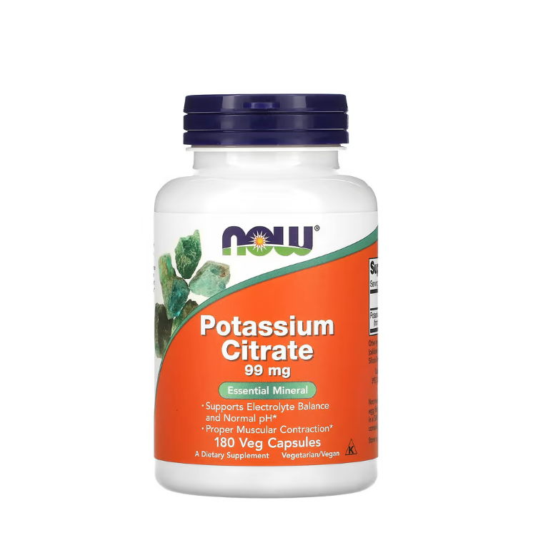 Potassium Citrate, 99mg - 180 vcaps Now Food